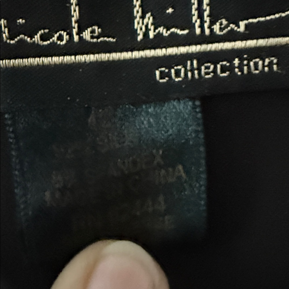 NWT 1990s VTG Nicole Miller black silk beaded dress maxi asymmetrical hem gown - Picture 5 of 6
